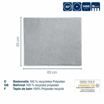 Kela Koupelnová předložka Maja 65x55 cm polyester šedá