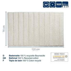 Kela Koupelnová předložka Megan 100% bavlna kouřově modrá 120,0x70,0x1,6cm