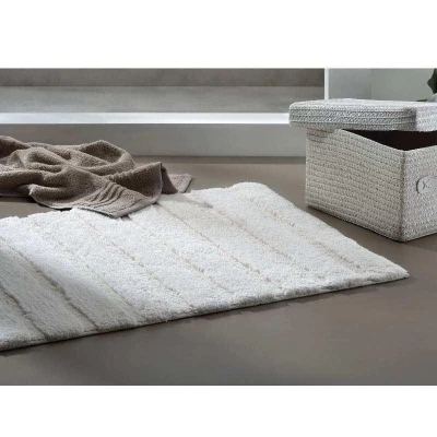 Kela Koupelnová předložka Megan 100% bavlna kouřově modrá 65,0x55,0x1,6cm