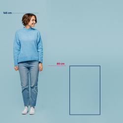 Kela Koupelnová předložka Megan 100% bavlna kouřově modrá 80,0x50,0x1,6cm