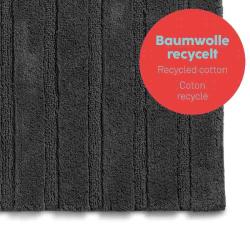 Kela Koupelnová předložka Megan 65x55 cm bavlna šedobílá