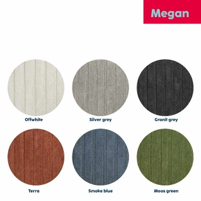Kela Koupelnová předložka Megan 65x55 cm bavlna stříbrošedá