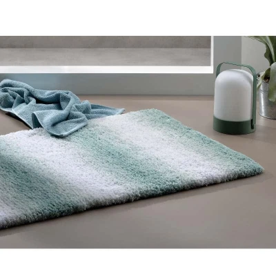 Kela Koupelnová předložka Ombre 120x70 cm polyester ledově modrá