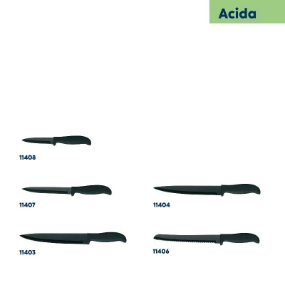 Kela Kuchyňský nůž Acida nerez černý 19,5cm