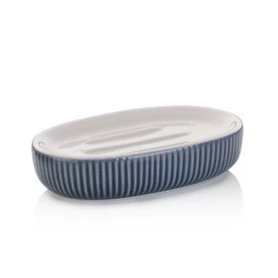 Kela Miska na mydlo Ava keramická dymovo modrá 13,5x8,5x3,0cm Kela Miska na mydlo Ava keramická dymovo modrá 13,5x8,5x3,0cm
