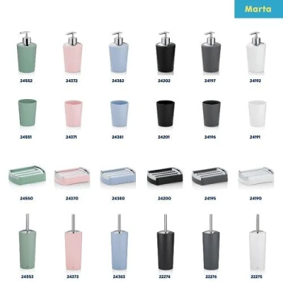 Kela Miska na mýdlo MARTA plast bílá