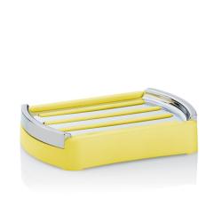 Kela Miska na mýdlo Marta plast žlutá 12,5x9x2,5cm