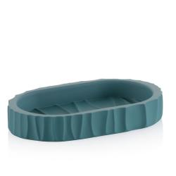 Kela Miska na mýdlo Merida polyresin petrol 15,0x9,0x2,5cm