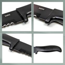 Kela Nůž na chleba Acida nerezová ocel černý 32,0cm