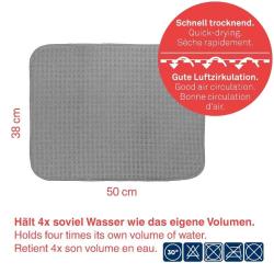 Kela Odkapávací podložka na nádobí RAPIDA 50 x 39 cm antracit