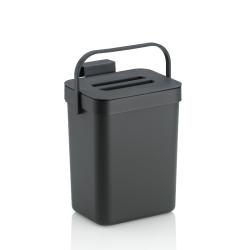 Kela Odpadkový koš na bio odpad Paulo plastový tmavě šedý 15,5x12,0x20,5cm 2,3l Kela Odpadkový koš na bio odpad Paulo plastový tmavě šedý 15,5x12,0x20,5cm 2,3l