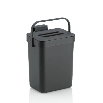 Kela Odpadkový koš na bio odpad Paulo plastový tmavě šedý 15,5x12,0x20,5cm 2,3l Kela Odpadkový koš na bio odpad Paulo plastový tmavě šedý 15,5x12,0x20,5cm 2,3l