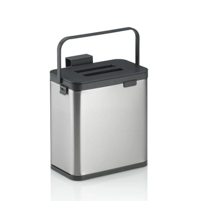 Kela Odpadkový koš na bio odpad Plata nerez matná stříbrná 20,5x13,0x21,0cm 2,1l