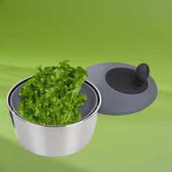 Kela Odstředivka na salát Romy nerez 18/10 stříbrná matná 12,0cm 24,5cm 4,0l