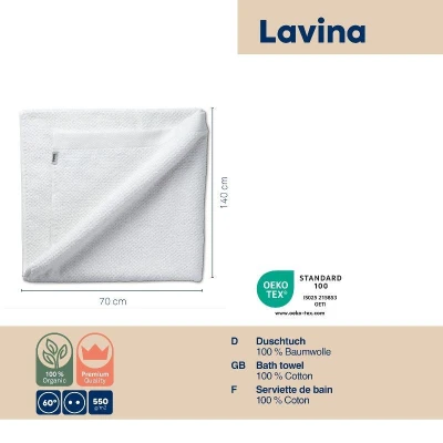 Kela Osuška Lavinia 100% bavlna bílá 70,0x140,0cm
