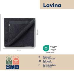 Kela Osuška LAVINIA 100% bavlna černá 70,0x140,0cm