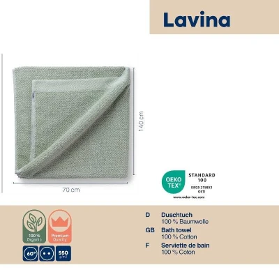 Kela Osuška Lavinia 100% bavlna světle šedá 70,0x140,0cm