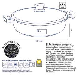 Kela KL-12226 Pánev hluboká s nepřilnavým povrchem STELLA NOVA 32 cm