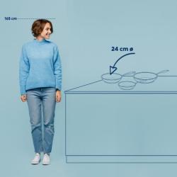 Kela Pánev nerez 18/10 FLAVORIA 24 cm