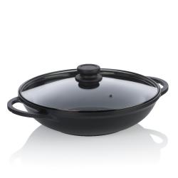 Kela Pánev Wok Atura litý hliník černá 4 l