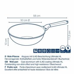 Kela Pánev Wok Vitana litý hliník šedá 10,0cm 30,0cm 5,0l