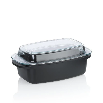 Kela Pekáč Atura s poklicí litý hliník černý 40x22,5x16 cm 4,5 l Kela Pekáč Atura s poklicí litý hliník černý 40x22,5x16 cm 4,5 l