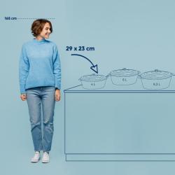 Kela Pekáč Calido litinový černý ovál 29,0x23,0x11,0cm 4,0l