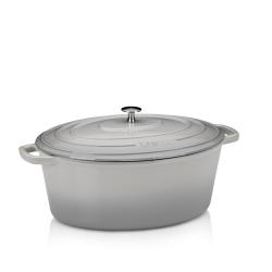 Kela Pekáč litinový oválný s poklicí Calido 36x29 cm světle šedá Kela Pekáč litinový oválný s poklicí Calido 36x29 cm světle šedá