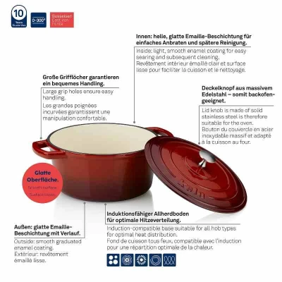 Kela Pekáč litinový s poklicí CALIDO 24 cm