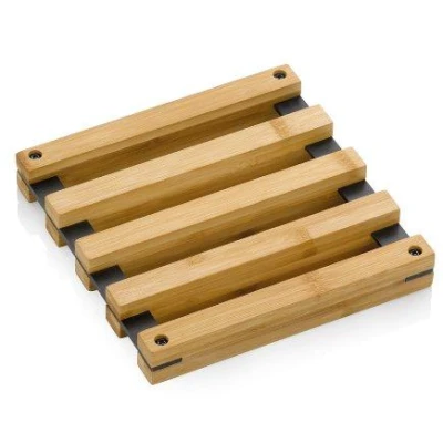 Kela Podložka Kiril 20x20 cmbambus černá