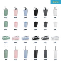 Kela Pohár MARTA plastik šedá H 11cm / Ř 8cm