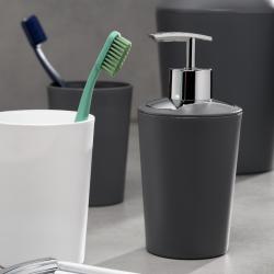 Kela Pohár MARTA plastik šedá H 11cm / Ř 8cm
