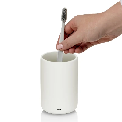 Kela Pohár Sana keramický 11,5 cm bílá