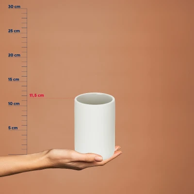 Kela Pohár Sana keramický 11,5 cm bílá