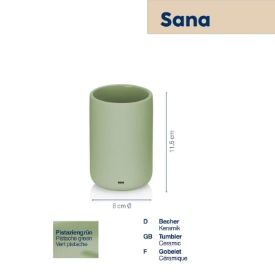 Kela Pohár Sana keramický 11,5 cm zelený
