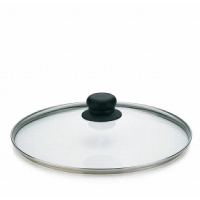 KELA Poklice Callisto 28 cm, čirá, skleněná, bakelitový úchyt
