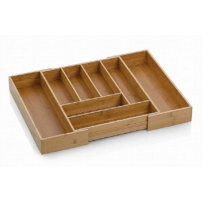 Kela Příborník nastavitelný KALMA bambus 35-58x43x6,5cm