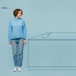 Kela Prkénko Cosma bambus světle hnědá 33,0x21,0x1,5cm