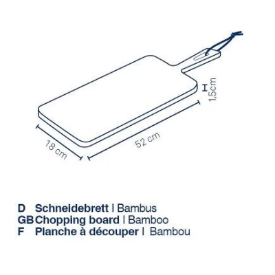 Kela Prkénko Cosma bambus světle hnědá 52,0x18,0x1,5cm