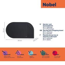 Kela Prkénko krájecí NOBEL černá 42x24x0,6 cm