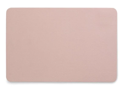 Kela Prostírání plastové Kimara PU 45x30 cm imitace kůže růžová