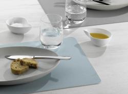 Kela Prostírání plastové Kimara PU 45x30 cm imitace kůže světle modrá