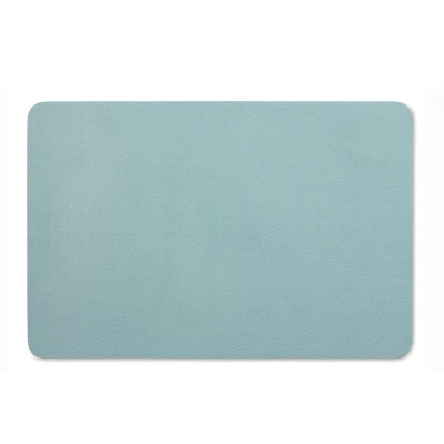 Kela Prostírání plastové Kimara PU 45x30 cm imitace kůže světle modrá