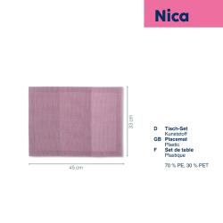 Kela Prostírání Nica 70%PE/30%PET lila 45,0x33,0cm