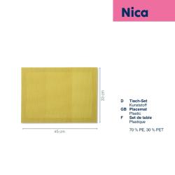 Kela Prostírání Nica 70%PE/30%PET žlutá 45,0x33,0cm