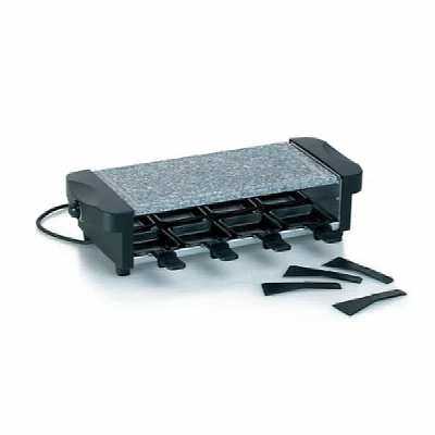 Kela Raclette gril CENERI s žulovou grilovací plochou 8 pánviček
