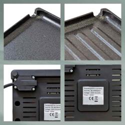 Kela Raclette/Grill Geneva litý hliník černý 4 osoby 21,5x21,5x12,0cm