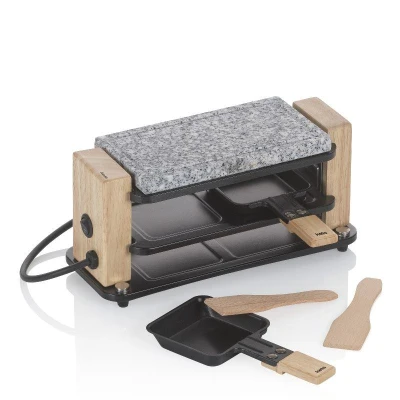 KELA Raclette/Stone Bedretto Granite black 2 osoby 27,0x11,0x13,0cm