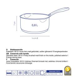 Kela KL-10180 Rendlík nerez 18/10 FLAVORIA 14 cm