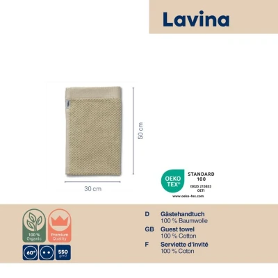 KELA Ručník pro hosty Lavinia 100% bavlna béžový 30x50 cm